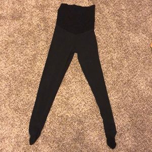 motherhood maternity black leggings